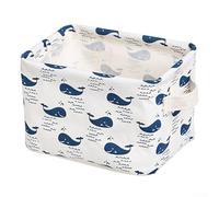 5 piezas CFor anvFor as StorFor age BFor asket Set para escritorio sin desorden en casa oficina sala de estar niños jugar para ayroom PortFor able OrgFor anizer Bins (ballenas)