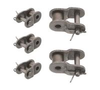 5 Piezas Conector de Cadena de Rodillos Eslabón Desplazado Abierto | Acabado Anticorrosión Resistente al Óxido, Reparación Rápida para Cadenas de Bicicleta y Moto