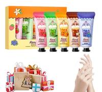5 Piezas Crema Manos Navidad, Crema de Manos Regalo,Mini Hand Cream Set, Cream Protectora de Manos Reparadora Hidratante Nutritiva Regalos para Navidad