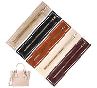 5 Piezas Cremallera de Cuero pu de 27 x 5.7 cm Cremalleras de Metal de Colores, Bolsas Hechas a Mano Cremalleras a Granel Cierre Final para DIY Ganchillo Monedero de Costura Jeans Accesorios