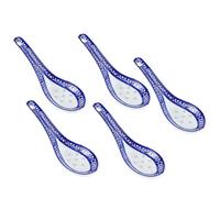 5 Piezas Cucharas Wonton De Cerámica Won Ton Cucharas De Cuchara Japonesa Blanca Cuchara Japonesa Cucharas De Sopa Asiático Cuchara De Porcelana Batería De Cocina Helado