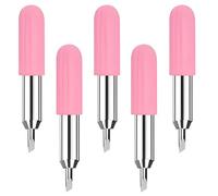 5 Piezas Cuchillas de Repuesto para Cricut Joy, 45° Cuchilla de Corte con Carcasa, Cortador de Vinilo Cuchillas de Repuestopara para Máquinas de Corte de Vinilo Trazador (Rosa)