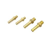 5 Piezas de 3 mm, 4 mm, 5 mm, 6 mm, 8 mm y 10 mm de diámetro Exterior de Espiga de Manguera M3 M4 M5 M6 M8 M10, Adaptador de Conector de Acoplamiento de tubería de latón con Rosca Macho métrica(M5 to