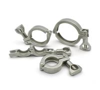 5 piezas de abrazaderas de tubo de grado tres de 1 pulgada, 1,5 pulgadas, 2 pulgadas, 2,5 pulgadas y 3 pulgadas, Clover SS304, casquillo de diámetro exterior: 25,4 34 40-119 mm(K25.4)