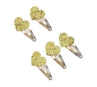 5 piezas de accesorios deslumbrantes para el cabello con lentejuelas centelleantes para niños pequeños, pinzas para el pelo con lentejuelas, forma de corazón, horquillas para el pelo