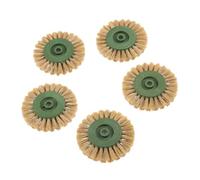 5 Piezas De Accesorios Dremel, Cabezal De Cepillo Abrasivo De 70 Mm, Ruedas De Pulido Amarillas Compatibles Con Herramienta Rotativa Dremel.