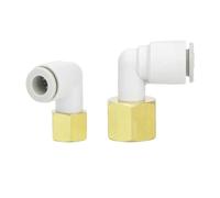 5 piezas de accesorios neumáticos PLF con rosca hembra M5 de 1/8", 1/4", 3/8" y 1/2" for manguera de 4-12 mm de diámetro exterior. Conectores de codo de aire for tubo.(KQ2LF12-01)