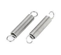 5 piezas de acero inoxidable 304, gancho doble en forma S, resorte tensión pequeño, diámetro alambre: 0,6 mm, longitud: 65-120, exterior: 6-7(85mm,6mm/0.6mm (5Pcs))