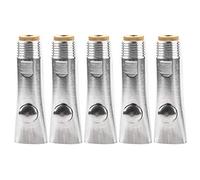 5 Piezas de Acero Inoxidable Bebedor de Cerdo automático Boquilla Plana Accesorio de Granja para Ganado Oveja Cerdo de diseño de Ahorro de Agua Duradero Herramienta dn15 Granja (Ankroyuqneez-12)