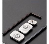 5 piezas de acero inoxidable sin perforación para limitadores de ventana para un control e instalación más seguros del flujo de aire (22 mm)