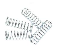 5 piezas de alambre de resorte comprimido de 1,0 mm de diámetro exterior (10/15/20/25/30 mm), resorte de retorno de rotor, bobina espiral de presión.(30mm,14mm-1.0mm)