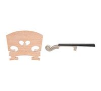 5 piezas de arce 4/4 tamaño completo puente de violín código Qin con tamaño 4/4 de arce cuello de violín diapasón de ébano kit de bricolaje