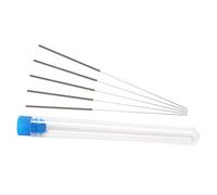 5 piezas de boquilla de impresora 3D, aguja de limpieza de cabezal de extrusora de acero inoxidable, 0,4 mm, color plateado, acero