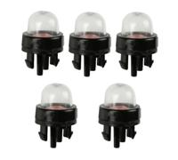 5 piezas de cebador de cebado negro PP para motosierras de 2 tiempos, soplador de hojas, cortadora de hilo, desbrozadora