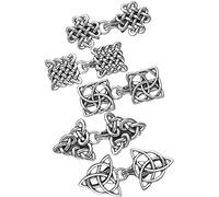 5 Piezas de Clips de Suéter Vintage Broches de Cárdigan Retro Pinzas de Cuello de Chal Alfileres de Capa de Plata Pins de Mantón de Camisa para Mujeres Chicas (Estilo Chic)