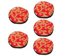 5 piezas de cojín para cuenco con sonido de Buda, almohadilla para cuenco para cantar, Panderos De Danza Cristianos, almohadilla para cuenco de tela, almohada de seda, accesorios de yoga, almohada