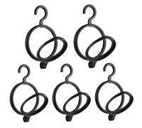 5 piezas de colgilla de peluca, 3 pulgadas de diámetro..Pasteles de pelucas portátiles plegables, soportes de sombrero apilables con gancho y agujero colgante para el hogar, viajes y uso al aire libr