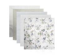 5 piezas de costura, tela de algodón impresa, tela de algodón para coser patchwork, tela de patchwork, tela para manualidades