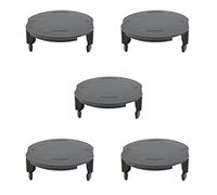 5 piezas de cubierta de bobina de recortadora, tapa de carrete de recortadora de césped, pieza de repuesto para Bosch EasyGrassCut 23 26 18-230 18-260 18-26
