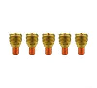 5 piezas de cuerpo de boquilla de antorcha de soldadura para antorchas TIG serie 9 20 25 adecuado para configuración de lente de gas y varias marcas de compatibilidad (45V42)