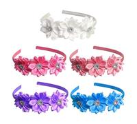 5 Piezas De Diademas De Flores, Diademas Simples Y Elees, Accesorios Para El Cabello Para Niños, Decoraciones De Peinado, Accesorios De Ropa.