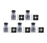 5 Piezas de Enchufe de Bobina de Solenoide Hidráulica DC24, Válvula Transparente de Accesorios, Conector Hidráulico de 10A