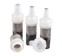 5 Piezas de Filtro de Acero Inoxidable de plástico PP for Bomba de Agua de riego de jardín, Cubierta de Malla for Filtro de impurezas de Agua de pecera de Acuario.(1I2-10mm)