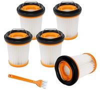 5 piezas de filtros Hepa para aspiradora de mano Juego de accesorios de repuesto con 1 cepillo de limpieza lavable aspiradora filtro piezas de repuesto para Wandvac