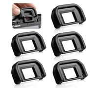 5 piezas de goma ocular visor visor cámara ocular visor visor para cámara Canon EOS 300D 350D 400D 450D 500D 550D 600D 1000D 1100D 700D 100D Canon Digital Rebel Xsi Xti XS (negro)