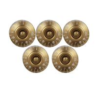 5 piezas de guitarras E Top Hats Botones Control de volumen Regulador de sonido Acrílico Electrónico Botón de Control Accesorios E Botones Ondas