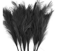 5 Piezas de Hierba de Pampa Artificial 39 en 100 cm Ramo de Bricolaje florero año Nuevo Vacaciones Boda Fiesta decoración del hogar Planta simulación Flor caña (Negro)