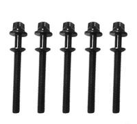 5 piezas de inyectores tornillos arandelas abrazaderas para Ssangyong para REXTON Kyron Stavic Actyon OEM 6659901001 Metal Negro Resistente al Desgaste Duradero Fácil Montaje Interior del Coche Ersa