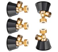 5 piezas de latón Descripción de la boquilla conjunto eficiente y grandes áreas para aerosoles precisos en paisajismo agrícola boquilla ahorro de agua