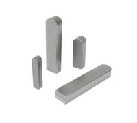 5 piezas de llave plana Tipo C de acero A3#, ancho 5mm, alto 5mm, longitud 40mm, 5x5x40mm