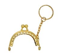 5 piezas de marco metal con diseño vintage for monedero, cierre beso, hebilla for bolso, artesanía for hacer bolsos Para Hacer Tú Mismo(Gold)