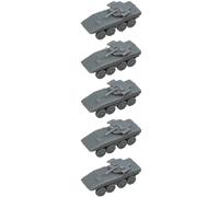 5 Piezas De Modelo De Tanque Boomerang 8x8 Vehículos De Infantería Blindados con Ruedas 1/700 1/350 Vehículo De Transporte De Personal Militar Modelo Militar DIY(1/350 (2.29cm))