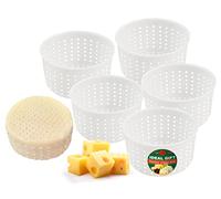 5 piezas de moldes de queso suave para hacer queso 650 ml - Moldes de queso pequeños - Suministros caseros para hacer queso - Molde para Queso Fresco Casero