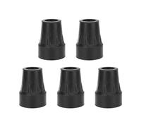 5-Piezas De Muleta Consejos, 22 MM/8.7 Pulgadas De Espesor Goma Antideslizante Caucho Bastón Muleta para Caminar Consejos Goma Muleta Accesorios Muleta Pies Tapa para Bastones, Bastón (Negro)