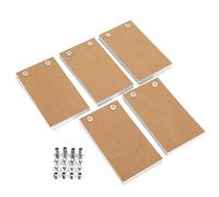 5 Piezas de Papel de Libro abatible en Blanco, Papel de Dibujo para Kits de Libro abatible, Juego de Tornillos Separados para Libros Pintados a Mano, Herramientas de Pintura para niños