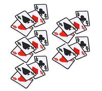 5 piezas de parche de ropa, emblema de tarjeta de póker de hierro Apliques bordados Parches de hierro Apliques de naipes Camiseta de bricolaje Etiqueta de tela