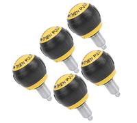 5 piezas de pasadores de resorte, rosca M16, 50x45 mm, perilla de extracción para ejercicios, manija de cartón sintético, mango de acceso de repuesto para ejercicio(Amarillo negro)