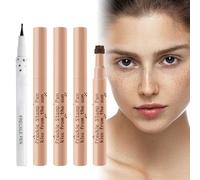 5 Piezas De Pecas Henna Pecas Freckle Pen Pecas Maquillaje,A Prueba de Agua,Crean un Maquillaje Natural y Duradero,Marrón Claro,Marrón Café,Castaño,Marrón Oscuro