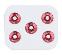 5 piezas de pedalier de aleación de aluminio, perno de placa única, tornillo de brazo de manivela, accesorio de bicicleta (versión normal)