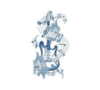 5 Piezas De Pegatinas De Tatuaje Semipermanentes De Jugo De Hierbas Pegatinas De Tatuaje De Cicatriz Impermeables Y Que Cubren El Sudor