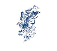 5 Piezas De Pegatinas De Tatuajes De Animales Con Letras De Medio Brazo De Jugo De Hierbas Son Impermeables, Resistentes Al Sudor Y Duraderastatuaje Temporal Calcomanía De Tatuaje Tatuaje Falso