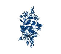 5 Piezas De Pegatinas De Tatuajes De Jugo De Hierbas, Pegatinas De Tatuajes De Flores Semipermanentes, Impermeables, Duraderas Y No Reflectantes