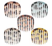 5 Piezas De Peine De Leopardo, Peine Retro, Accesorios De Peinado, Peine Portátil, Mini Peine De Plástico.