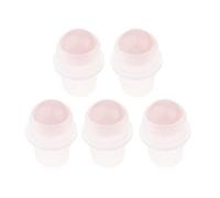 5 piezas de piedras preciosas de aceite esencial para aromaterapia, se adapta a botellas de 9,5 mm, curación vibracional, color rosa