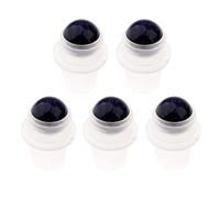 5 piezas de piedras preciosas de aceite esencial para aromaterapia, se adapta a botellas de 9,5 mm, curación vibracional, azul oscuro