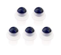 5 piezas de piedras preciosas de aceite esencial para aromaterapia, se adapta a botellas de 9,5 mm, curación vibracional, color morado